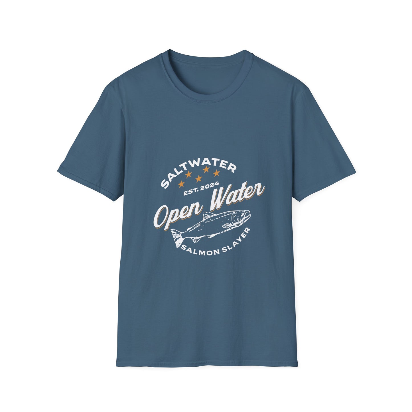 Salmon Fishing T-Shirt - Open Water Saltwater Experience